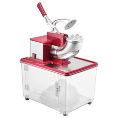 Commercial Ice Crusher 661LBS/H Electric Snow Cone Maker Shaved Ice Red