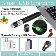 Green Presentation Laser Pointer Pen 1mW Class II Rechargeable Office Pointer