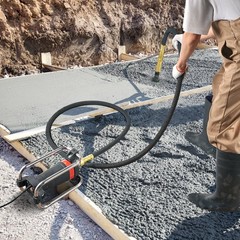 Electric Concrete Vibrator, 1300W 16000 VPM, 2HP Copper Motor Handheld Concrete