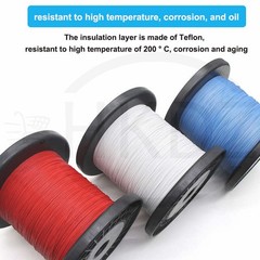 PTFE Cable Wire 26 28 30 32 34 36 38 40AWG Flexible Tinned Copper Cable UL10064