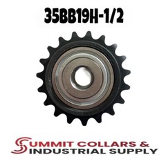 #35 Roller Chain Idler Sprocket 19 tooth 1/2″ ID 35BB19-1/2