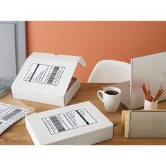 Premium 8.5×5.5 Rounded Corner Shipping Postage Labels Half Sheet Self Adhesive