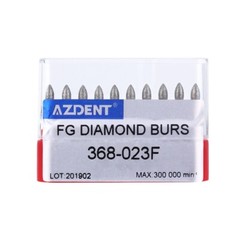 Dental FG Diamond Burs Football #368-023F Fine Red 10pcs/kit AZDENT