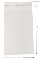 100 pcs 3.5″x4.5″ Resealable Transparent OPP Bag Plastic Bags Self Adhesive Seal