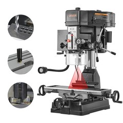VEVOR 15.875 in Mill Drill Machine 2HP Benchtop Milling Drill Press 150-2560 RPM