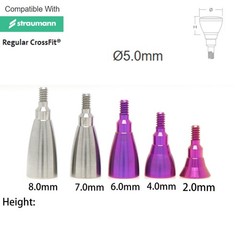 US 10Pcs NC/RC Dental Healing Cap Abutment Fit Straumann ITI BL/BLT D3.3/4.1mm