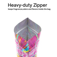 100pcs Cartoon Candy Holographic Mylar Bags 3.5g Smell Proof Zipper Pouches