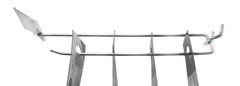 200 PACK 6 Inch Flip Scan™ Metal Peg Hooks w/Label Holder 1/8″ to 1/4″ Pegboard