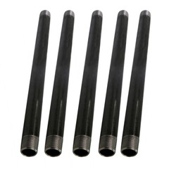 3/4″in Pre Cut Black Steel Pipe Nipple Pipe Fitting Lot of 5 18in-72in Long USA
