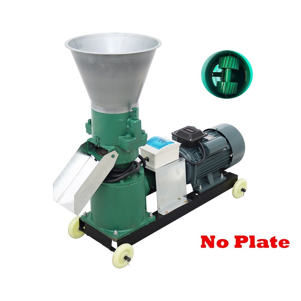 2Roller Animal Feed Pellet Mill Machine Body Granulator Just Body No Pellet 220V