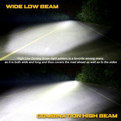 Round LED Offroad Lights 7″ 140W DRL Spot Flood Driving Auxiliary For Trucks 4WD
