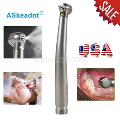 Askeadnt Dental High Speed Handpiece E-generator LED Fiber Optic Push 2 Hole 2-H
