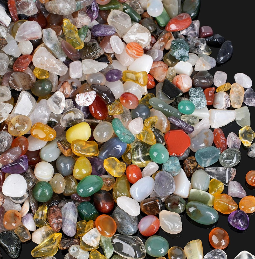 Rahato 800Pcs 3Lb Gemstones And Crystals Set 30 Kinds Crystals Bulk And