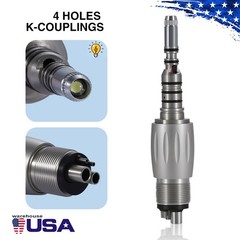 Dental High Speed Handpiece Fiber Optic For KAV MULTIflex Coupler 4 6 Hole