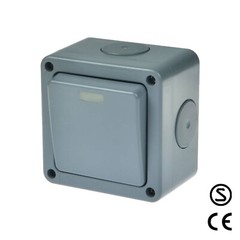 Weatherproof Outdoor 10A 2 Way Single Switch IP66 Outside Waterproof Switch New