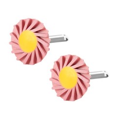 Dental Zirconia Ceramic Polishing Wheel Kit RA 2.35mm Rubber with Diamond Burs