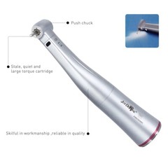 Dental 1:5 Increasing Fiber Optic LED Contra Angle Handpiece Fit Micro Motor