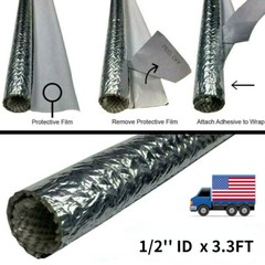 1/2″ Automotive Cable Wire Loom High Temp Protection Sleeve Wrap for Hose Line
