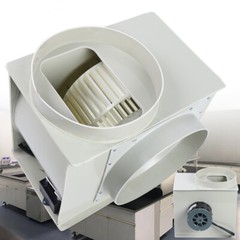 300W Pp250 Centrifugal Blower Fan Lab Fume Hood Exhaust Fan Low Noise 1450r/min