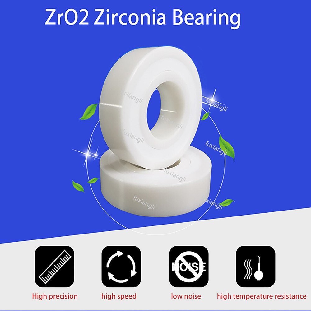 ZrO2 Zirconia Full Ceramic Ball Bearing Double Sealed Resistant Corrosion