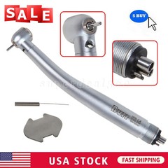 Dental Fiber Optic LED E-generator High Speed Handpiece Push Button 4 Hole UDM4