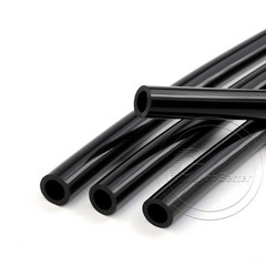 Black Silicone Tube Hose ID 0.5mm-60mm × OD 1mm-68mm Soft Rubber Pipe