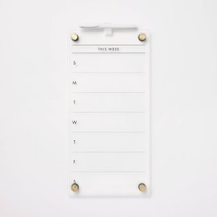8″x16″ This Week Acrylic Dry Erase Calendar – Threshold