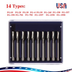 Dental Tungsten Carbide Steel Burs FG1 FG2 FG245 FG330 for High Speed Handpiece