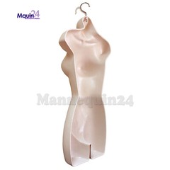 ONE FEMALE HANGING DRESS MANNEQUIN TORSO FORM – FLESH