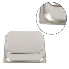 8 Pack 1/2 Size Hotel Pans Steam Table Pan 4″ Deep Stainless Steel with Lid