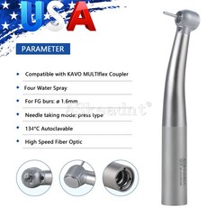 Dental Fiber Optic LED High Speed Handpiece Ceramic fit KAV MULTIflex Coupler po