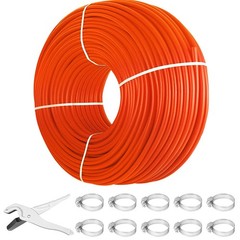 Uimoso 1/2~x 1000ft Pex Tubing Oxygen Barrier Pex-B Pipe Red Radiant Floor Heat!