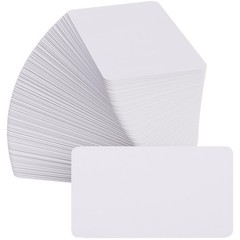MaxGear 100Pcs Blank Business Cards, 3.5″ x 2″ Kraft Paper x 2″, white