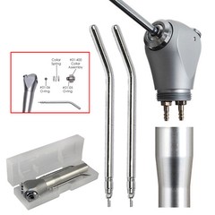 Dental Air Water Spray Triple 3-Way Handpiece & 10Pcs Spray Nozzles Tips Tube