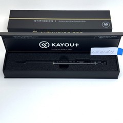 Kayou+ AimVision PRO Drafting Mechanical Pencil 0.5mm Brass Body Black Japan