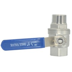 US STOCK 1 in inch 1″ NPT thread MALE to Female Full Port Ball Valve SS 304