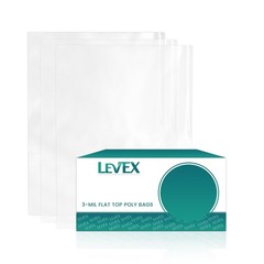 Clear Poly Bags 3-Mil Flat Open Top Plastic Packaging Packing Multiple Sizes