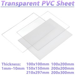 Transparent PVC Plastic Sheet Sheeting Crack Resistant Thickness 1/1.2/1.5-10mm