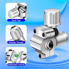 4x BPV31 Bullet Piercing Valve For A/C Refrigeration Lines 5/16 3/8 1/4 In NEW