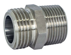 3/4″ Stainless Steel Garden Hose Adapter – 3/4″ Male NPT x 3/4″ Male GHT SS304