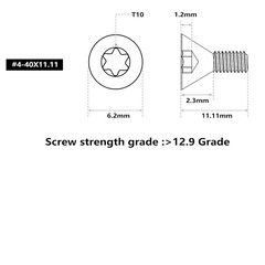 30-Piece Screw Set for Red Dot Sight Optics with Various Lengths