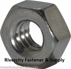 (1) M8-1.25 Left Hand Thread Hex Nuts Stainless 8mm With 13mm Hex M8x1.25