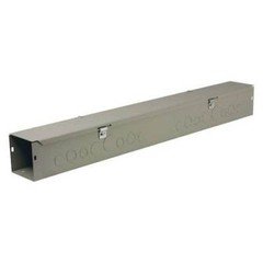 Wiegmann Hs666 Straight Wireway,Nema 1,Length 6 Ft,Gray