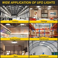 480V 240W LED UFO High Bay Light Warehouse Gym Workshop High Bay Light Dimmable