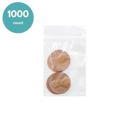 1000 Pcs 3″x4″ 2 Mil Zip Top Clear Reclosable Bag Plastic Self Seal Polybags