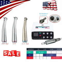 Dental Brushless LED Electric Micro Motor 1:1/1:5 Handpiece Fit NSK E-Type SA