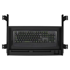 Under Desk Keyboard Tray, 21″ Wx15″D Sturdy Key Board Tray Under Desk Slide NEW