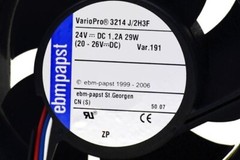 ebm-papst 3-5/8″ Fan 24V 29W 10500 RPM 3-Wire Tach Output Function 92x92x38MM