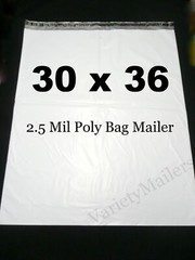 2 Poly Bag Mailer 30”x 36” / 2.5 Mil Quality EXTRA LARGE Shipping Bags 30×36