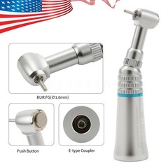 Dental Slow Speed Straight Handpiece Air Motor 4 Hole Contra Angle FG 1.60mm